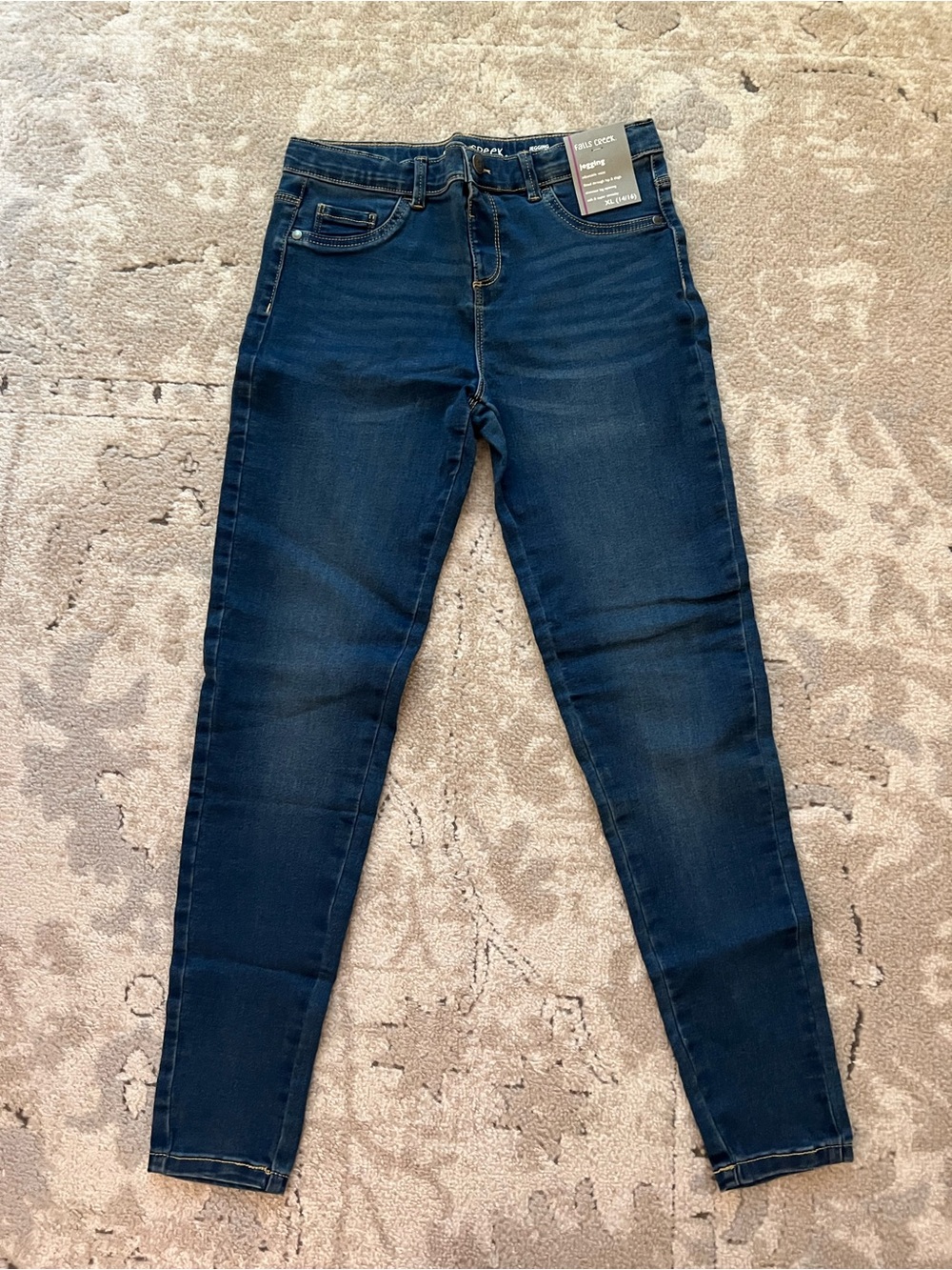 Falls Creek Dark Blue Girls Skinny Jeans